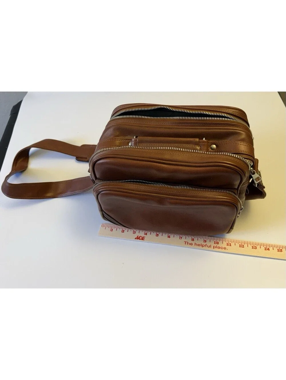 1970s Vintage Coast S-1 Tan Padded Camera Bag With Shoulder Strap